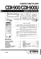 Yamaha CDX-900 - Service Manual 